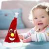 1pc Swing Singing Christmas Tree Hat Happy New Year Electric Glowing Music Plush Cap Funny Toy Gift For Kid Xmas Home Decoration
