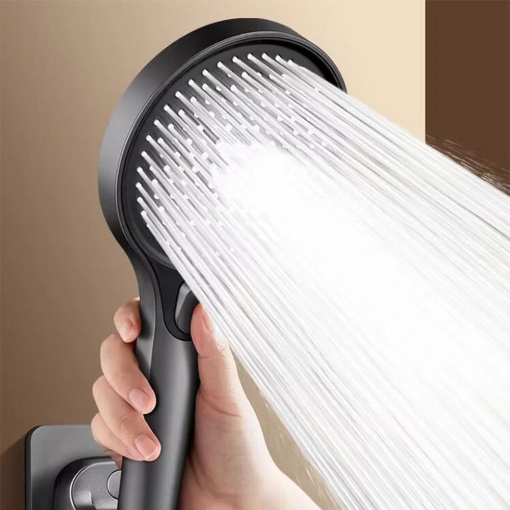 ABS Plastic Adjustable Modes Large Flow Spray Nozzle ABS Plastic CM Big Panel Easy Installation Modes Shower Head