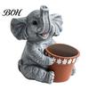 Weatherproof Planter Cute Elephant Planter, Small Animal Flower Pot, Indoor Outdoor Cactus Air Plant Holder for Home Office Desktop Decor Waterproof