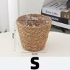 S/M/L Grass Woven Flowerpot for Garden Terraces Flower Pot Basket Planter Basket Furniture Decoration Grass Woven Flowerpot Rattan Straw