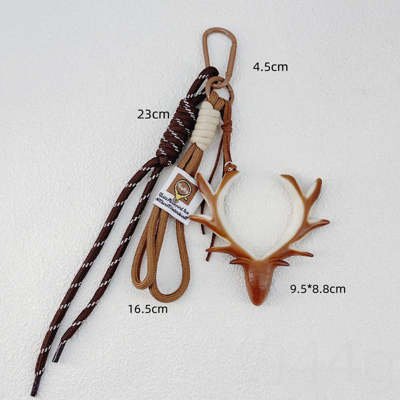 Braided Rope Bag Pendant Alkaline Water Bread Keychain Pendant Cute Bag Pendant Chocolate Pendant