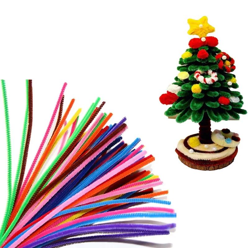 

100pcs Colorful Twisted Rod Chenille Stem Children S Educational Toys Production Manual DIY Material Party Supplies Handmade Art