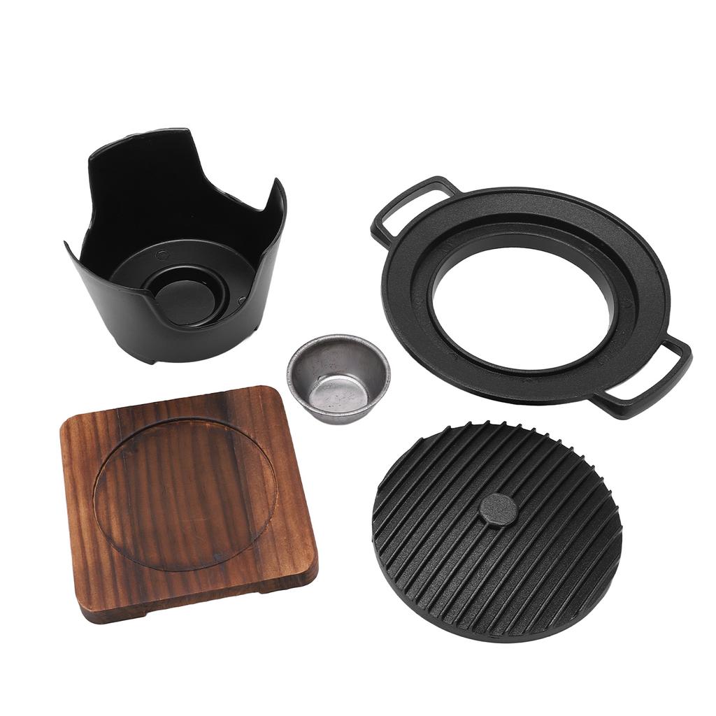 Mini BBQ Grill Set Anti Stick Food Grade Material Tabletop Grill for Traveling Picnics Camping Outdoor 1 to 2 People