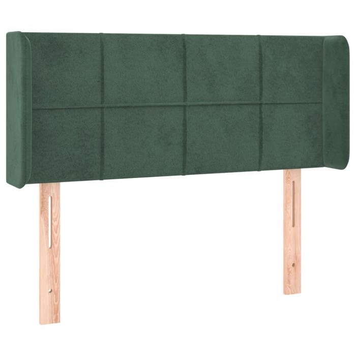 VidaXL LED Headboard Bedroom Furniture Single Bed Accessory Headboard Bed Frame Interior Dark Green 3123281