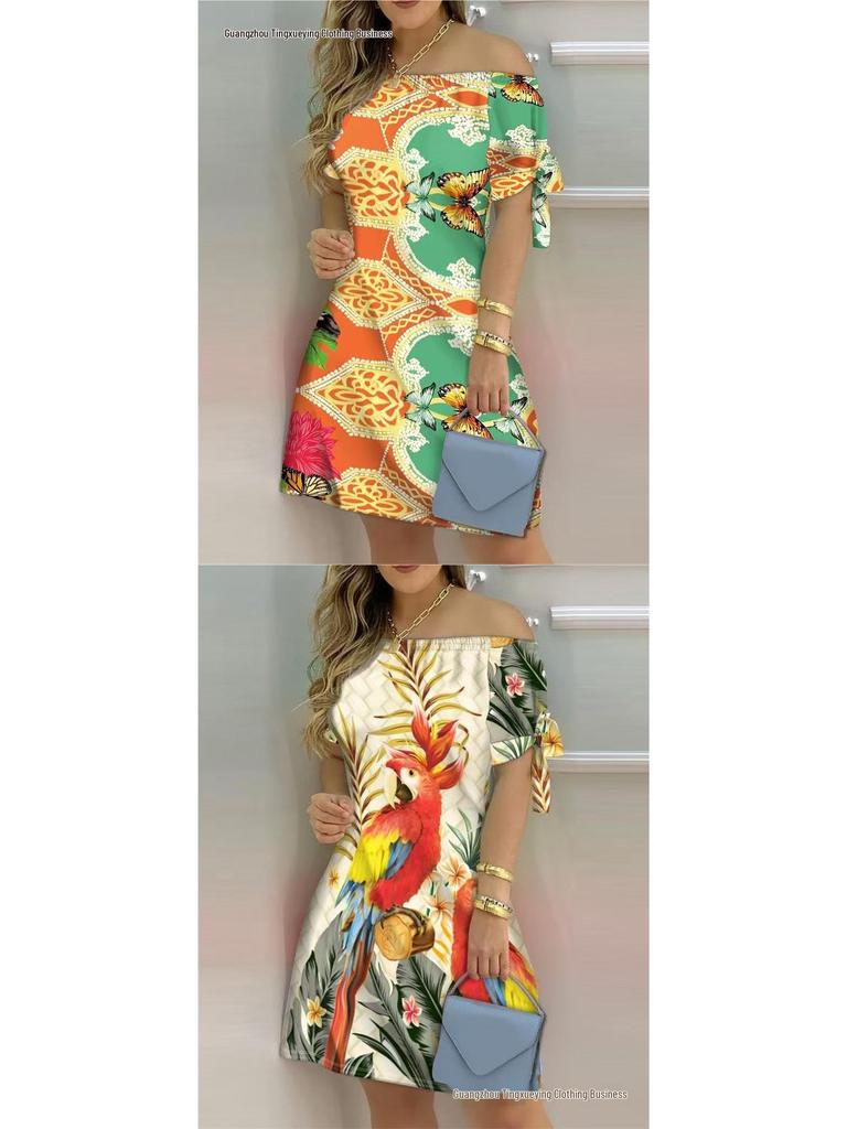 Fast-Selling Fashionable Sexy Women's Printed Dress