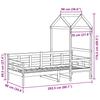 Daybed with Canopy 80 x 200 cm Solid Pine Wood