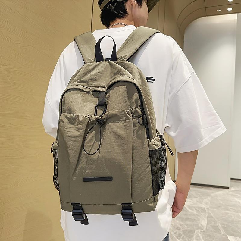 Water-Repellent Nylon Backpack Women's Lightweight Large Capacity Travel Backpack Men's Computer Backpack