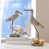 Set of 2 Wooden Seagull Figurines, Ideal As A Gift for