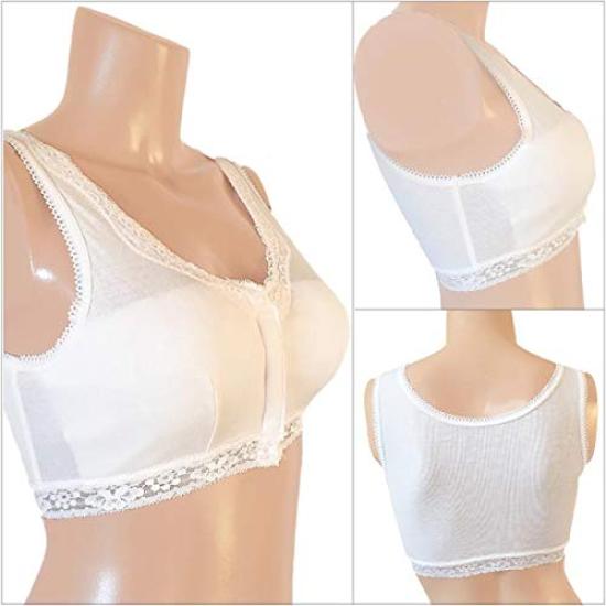 Breast Cancer bra [For Patients] Front-opening anne-9764 (4L, Mocha)