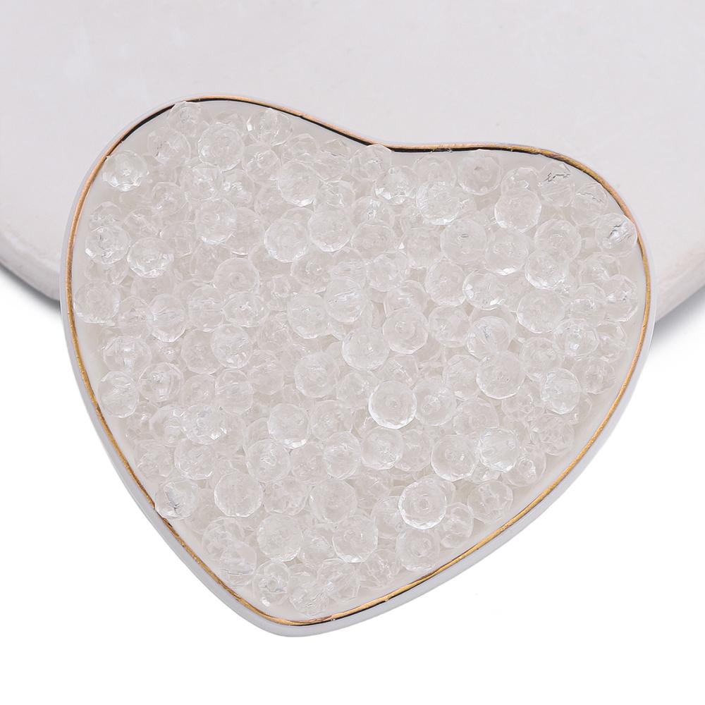 100pcs/Lots 6mm Acrylic Flat Round Shaped Beads Clear Faceted Spacer Beads for DIY Earrings Bracelets Jewelry Making Supplies