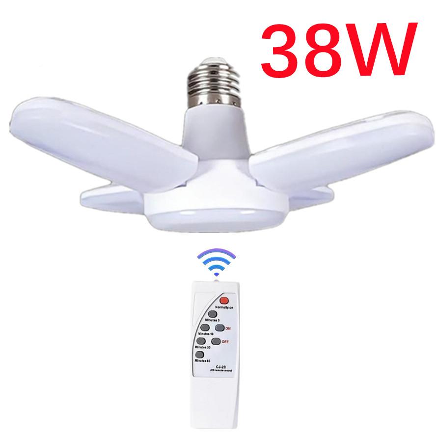 

30w Ceiling Fan With Lighting Lamp E27 Converter Base With Remote Control For Bedroom Living Home Silent Ac 85-265V Home lights