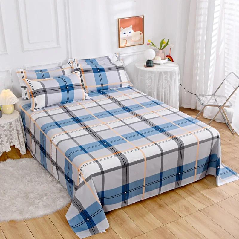 Abstrakt Geometrisk Mønster Laken Sett Soverom 3 stk Flate Laken Putetrekk Mykt Komfortabelt Dekorativt Queen Size Sengetøy Sett