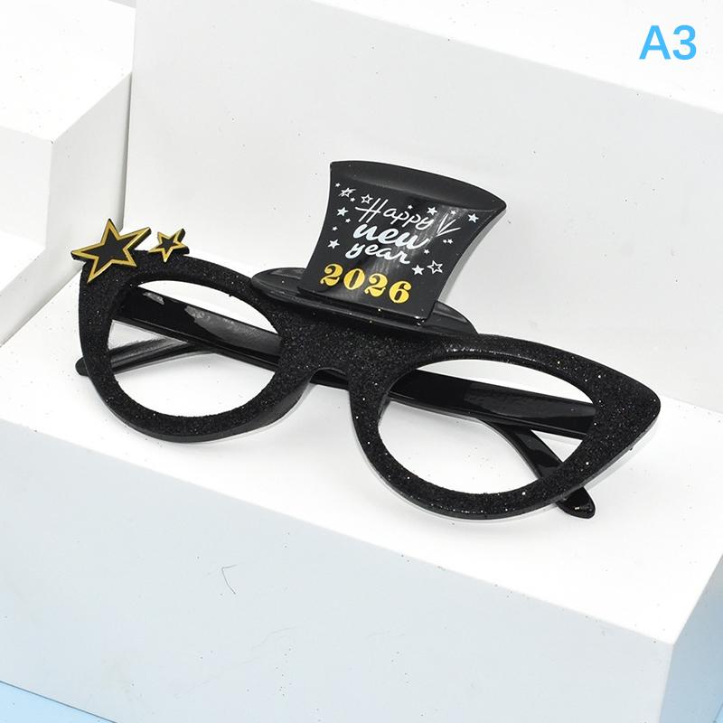 

2026 Number Eyeglasses 2026 Happy New Year Glasses Diamond Glitter Sunglasses Cosplay Prop Xmas Party Decoration Funny Glasses