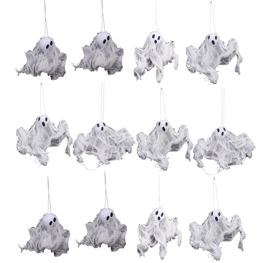 Halloween Hanging Ghosts Decoration Spooky Hanging Ghost Decor Spooky Halloween Hanging Ghost Decorations for Outdoor Yard