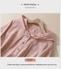 2024 Women's Chinese-Style Jacquard Embroidered Cotton-Linen Hooded Cardigan Shirt - Casual and Trendy Summer Wear