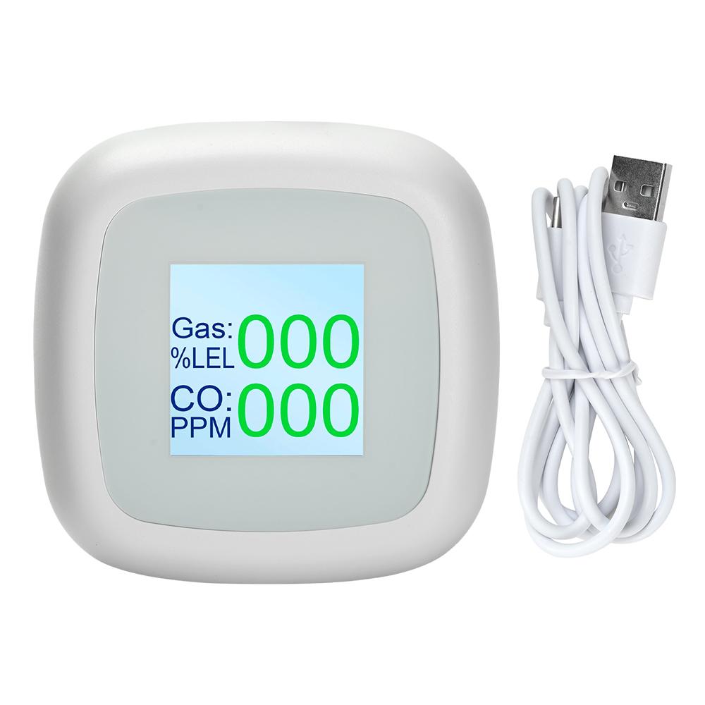 

DC 5V Gas Alarm CO Carbon Monoxide Detector WIFI Combustible Gas Detector Type C Interface Features 1.4-inch TFT Screen