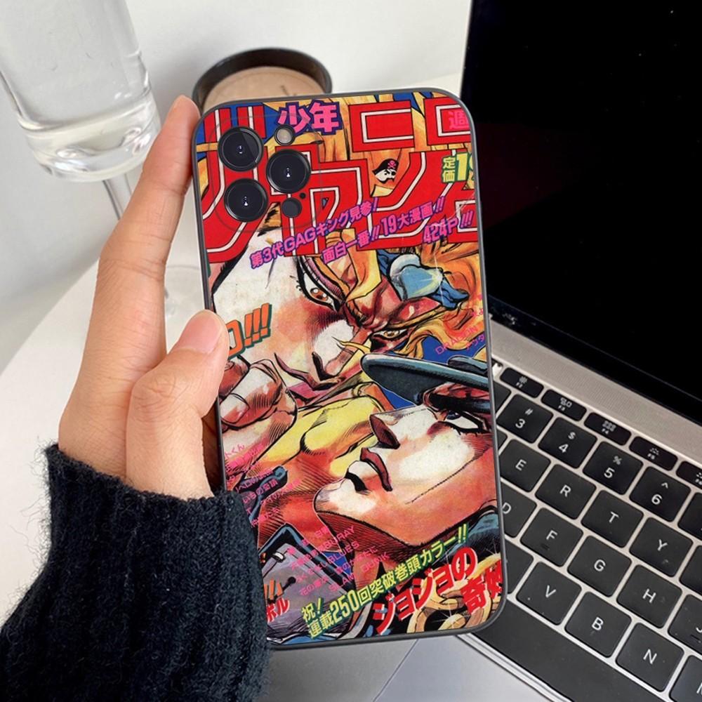 JoJos Bizarre Adventure Phone Case Silicone Soft For Iphone 16 15 14 13 12 11 Pro Mini XS MAX Plus X Cover