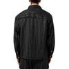 Camicia da sovrapporre da uomo a righe sottili, vestibilità rilassata