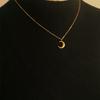 Moon necklace gold