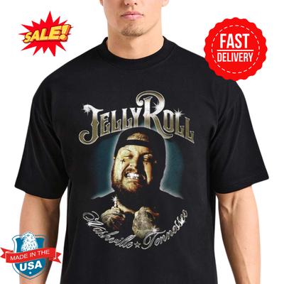 Jelly Roll 2025 Nashville Tennessee Grillz Photo Tee T-Shirt