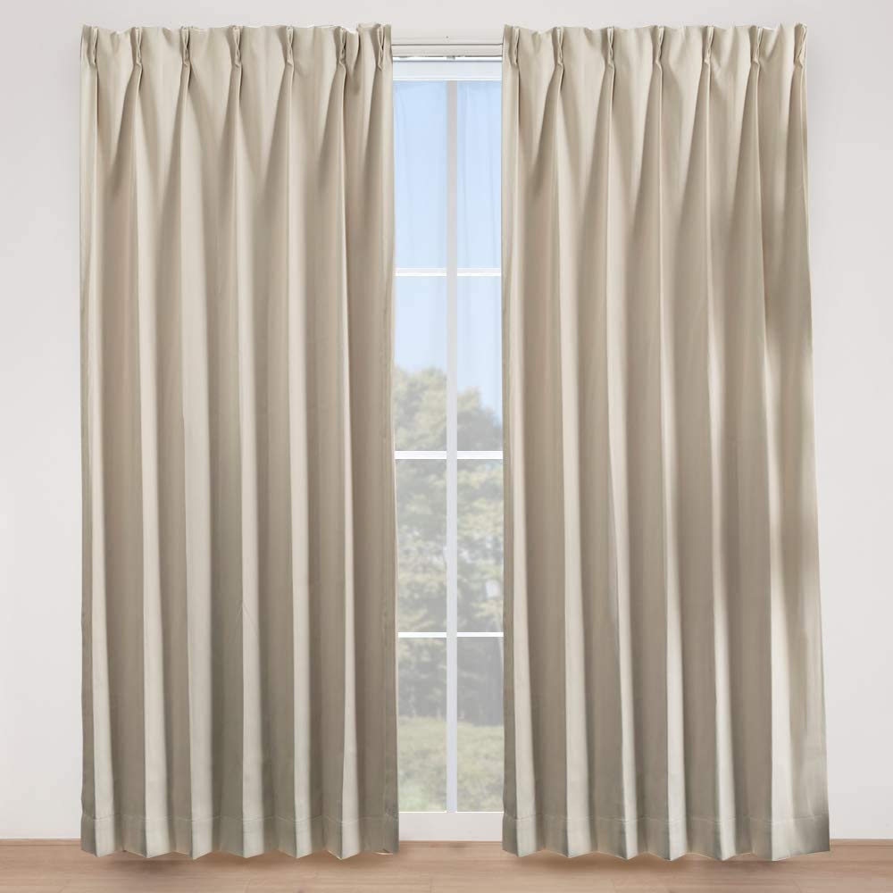

IRIS PLAZA Level 1 120cm Set of UV Heat Machine for Living Room and 100cm Wide x 120cm Set of Beige Curtains, Blackout, Long, 2, 85% Protection, бежевый