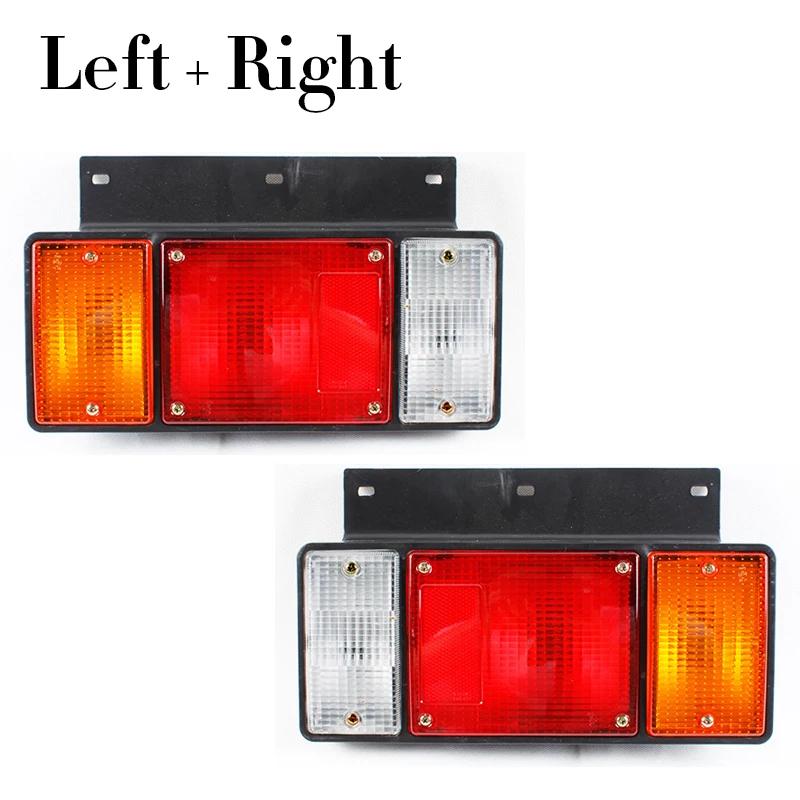 A Pair of Car Tail Lights Fit For Isuzu NPR ELF NKR NHR NLR 1987-2022 Rear Bumper Brake Stop Reverse Lamp Tail Light Assembly A Pair