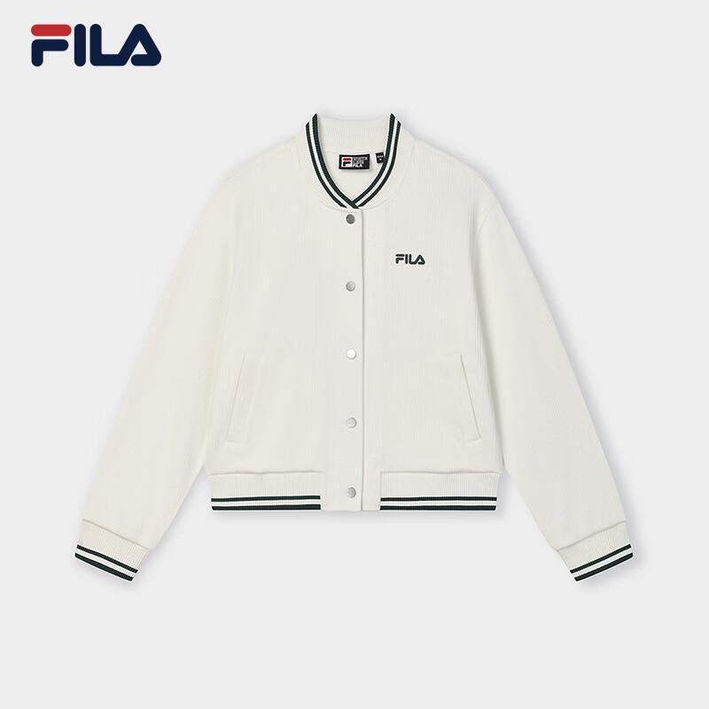 FILA Women s 2025 Spring Knitted Baseball Jacket L