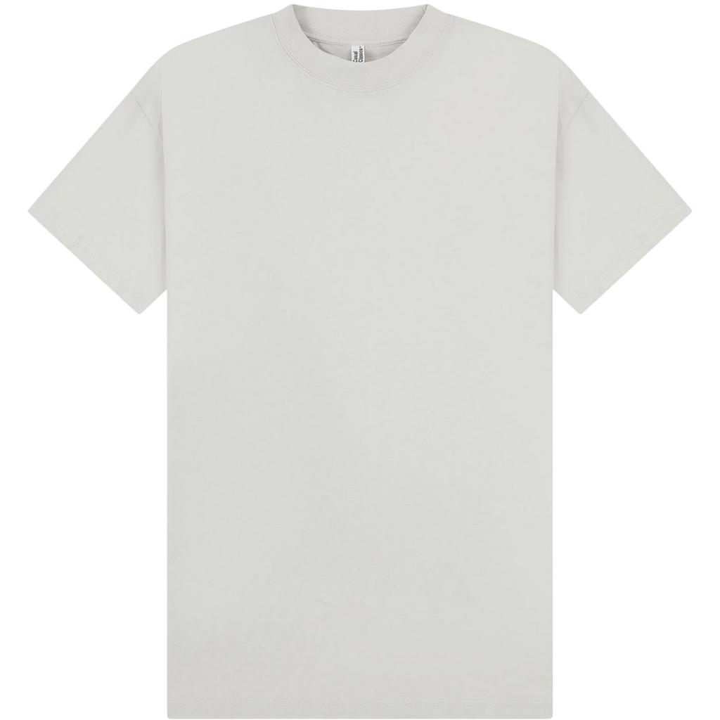 Casual Classics Unisex Erwachsener gekämmte ringgesponnene Baumwolle verlängerter Halsausschnitt langes Oversize-T-Shirt