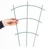 KADAX Potted Ladder Support For Plants Flowers Steel Stake Green 3pcs