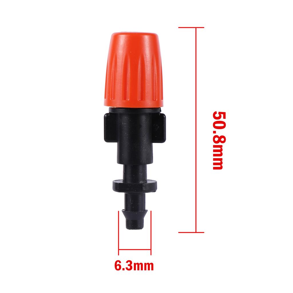 20Pcs Adjustable Orange Misting Nozzle Garden Greenhouse Terrace Watering Cooling Landscape Sprayer Flower Plant Irrigation Tool