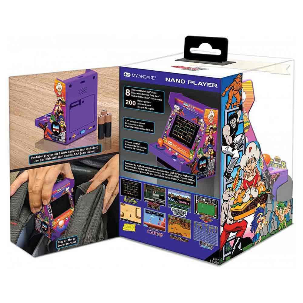 My Arcade Data East Hits Pico Player Portable Retro Arcade with 108 Games and 2 Inch Color Screen, Purple