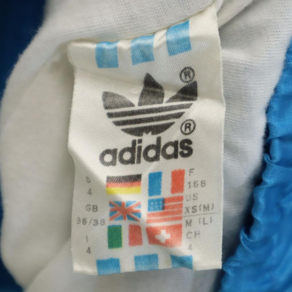 Adidas 80s Vintage Trefoil Logo Nylon Jacket XS(M) Blue Men's Used