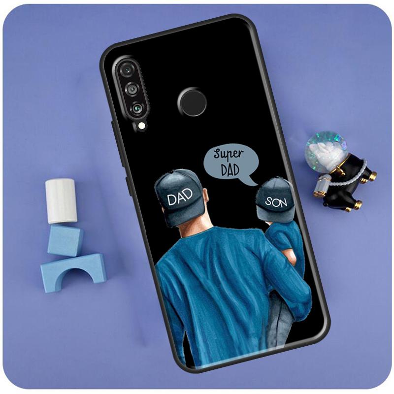 Super Dad Mom Baby Girl Twin For Huawei Nova 11 Pro 9 10 SE 7i 8i 11i 12i Y60 Y61 Y70 Y72 Y73 Y90 Y91 P30 P40 Lite Case