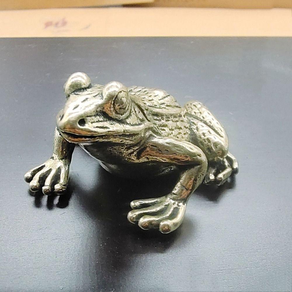 Small Copper Frog Copper Flower Skin Frog Tea Pet Water Frog Home Decor