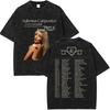 2026 Vintage Washed Sabrina Carpenter Short N Sweet Album TShirt Men Women Summer Casual Oversized T-shirt Y2k Harajuku Clothing Tees