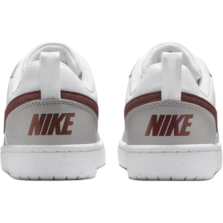Nike Court Borough Recraft GS Light Iron Ore Dark Pony Kids Sneakers Grey White FZ1024-100