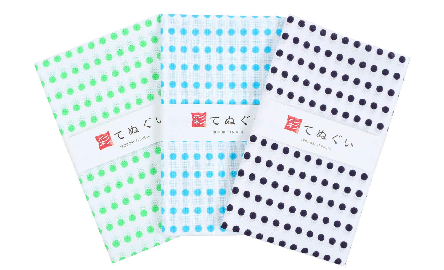 

Small pattern tenugui set 3 33 x 90cm (hand towel) Mame-shibori B, uncut, pieces,