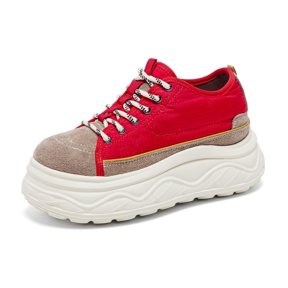 8cm Height Increasing Spring Summer Casual Shoes Women Chunky Sneakers Soft Comfortable Colorful Sweet Ladies Mesh Shoes Breathable