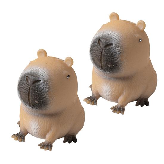1 Stück Capybara Quetschspielzeug Stress Angst Linderung Sitzendes Capybara Spielzeug Tragbar Kinder Jugendliche Erwachsene