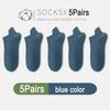 5Pairs High Quality Men Combed Cotton Socks Short Breathable Odor proof and antibacterial for Male sock New size EU38-45