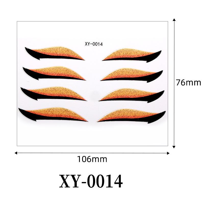 European Waterproof Self-Adhesive Eye Shadow & Eyeliner Stickers for Party & Stage Makeup