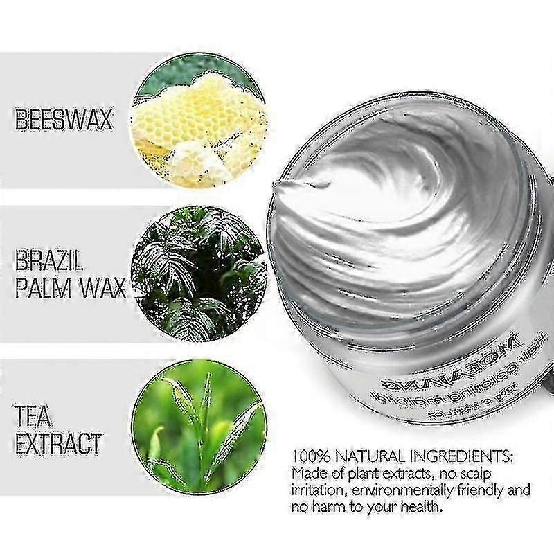Temporary Hair Colour Wax and Styling Clay for Natural, Wash-Out Colour Effects