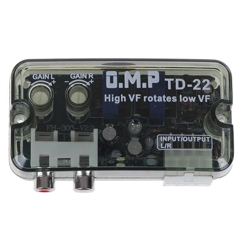 Автомобильный аудио конвертер 12 В RCA стерео высокий к низкому регулируемый конвертер адаптер