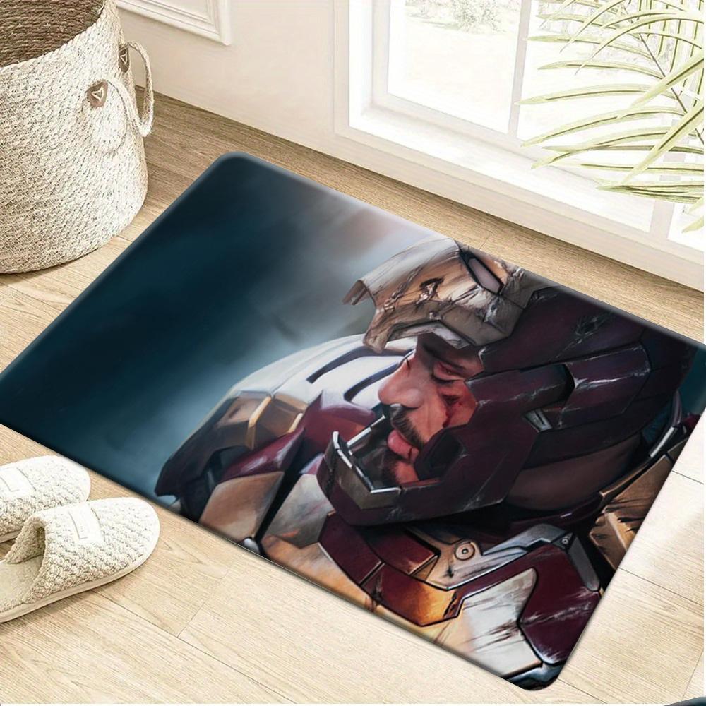 Marvel 1pc Cartoon Print Doormat, Spider-Man Classic Red and Blue Suit Pointing Forward Dynamic Pose Pattern, Easy to Clean, S