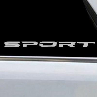 New 4 Pcs Car Sticker Sports Font Car Body Sticker Auto Door Rims Wheel Hub Racing Decal Exterior Accessories Auto Products