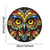 Owl Wall Art Metal Home Decor Indoor Outdoor Painting Iron Canvas