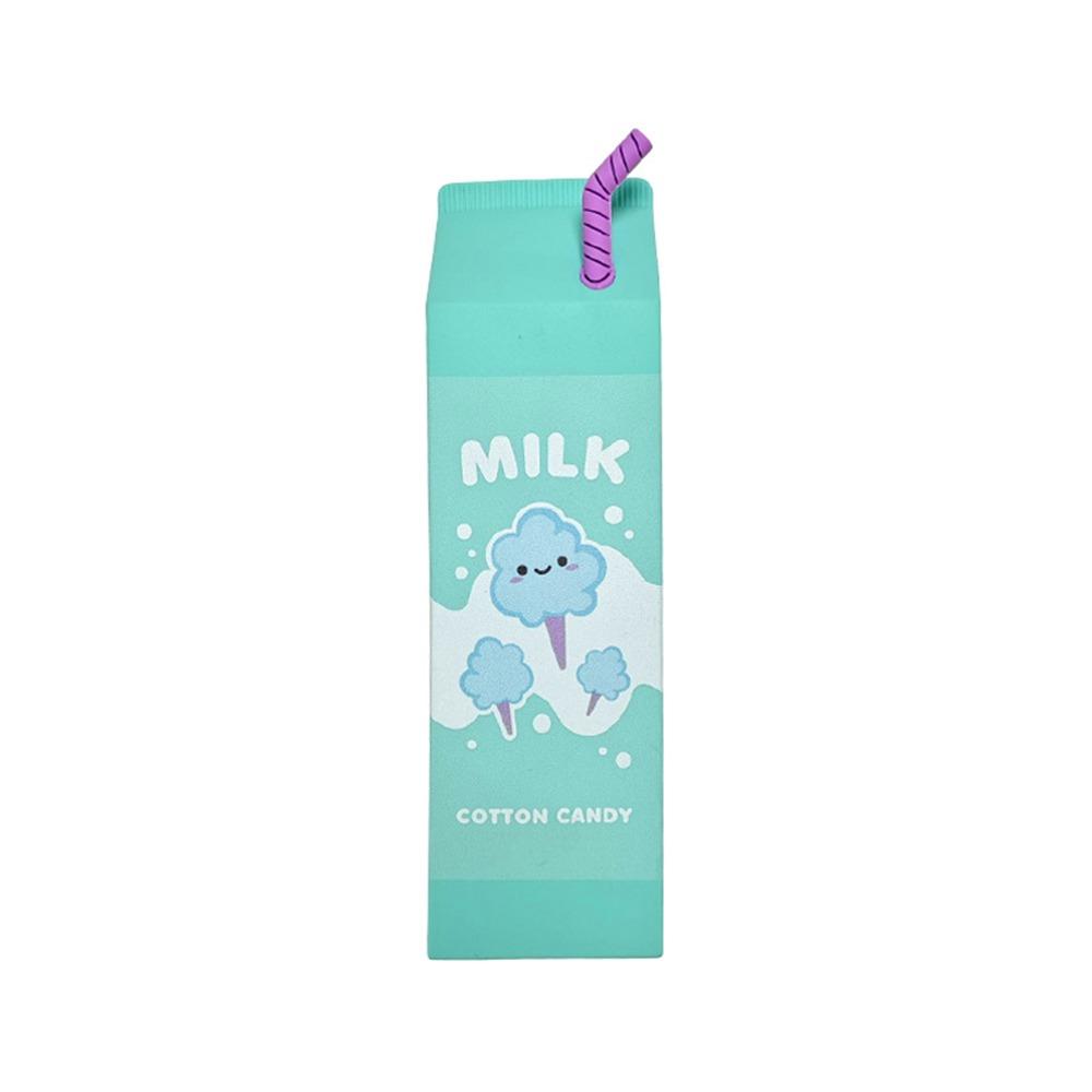 Milk Box Shape Pencil Case Silicone Makeup Storage Box New Pen Holder  School