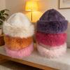 Winter New Women's Monochrome Hat Mongolian Hat Thickened Warm Plush Hat Fashion Versatile Northeast Cold Ear Hat