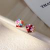Color Candy Round Stud Earrings