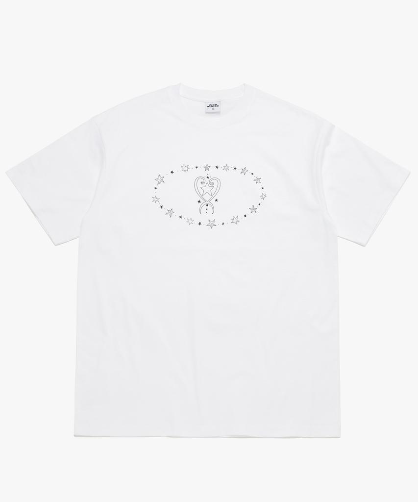 WEBHOUSE Heart Loop Tee - White